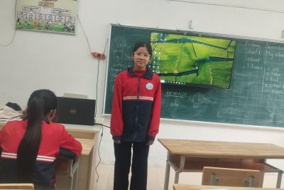 Câu lạc bộ khối 5 trường Tiểu học Hoàng Nam luyện nói theo chủ đề