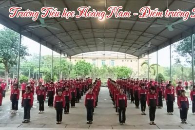 Đồng diễn võ nhạc VOVINAM – Điểm trường B trường Tiểu học Hoàng Nam