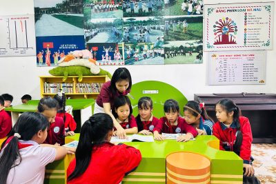 Đổi mới tiết học với hoạt động học tại thư viện – Lớp 3C trường Tiểu học Hoàng Nam