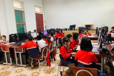 Giờ học Tin học sôi nổi với phần mềm Scratch của học sinh lớp 5
