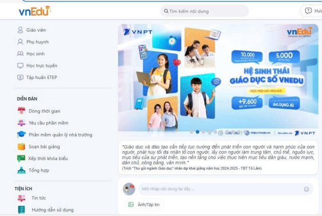 Phần mềm quản lý nhà trường